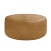 Puff Redondo Organico Imperial 40x80 cm Corino Whisky IMPO