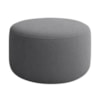 Puff Redondo Organico Imperial 45x60 cm Boucle Cinza IMPO