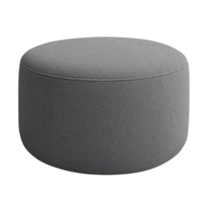 Puff Redondo Organico Imperial 45x60 cm Boucle Cinza IMPO