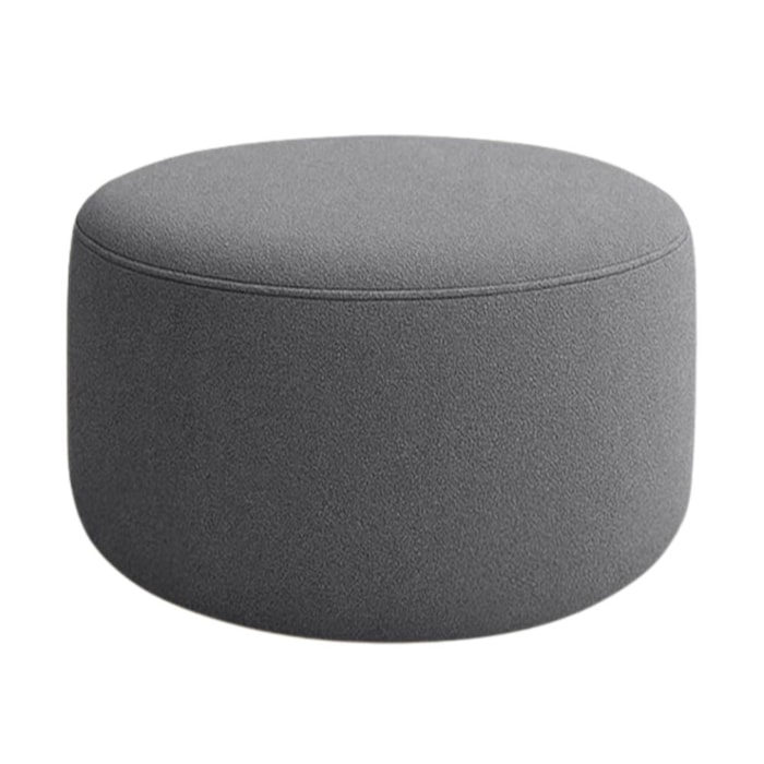 Puff Redondo Organico Imperial 45x60 cm Boucle Cinza IMPO