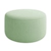 Puff Redondo Organico Imperial 45x60 cm Boucle Oliva IMPO