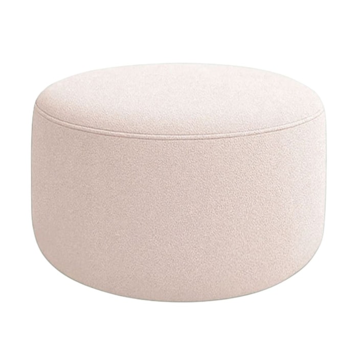Puff Redondo Organico Imperial 45x60 cm Boucle Rose IMPO