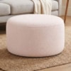 Puff Redondo Organico Imperial 45x60 cm Boucle Rose IMPO