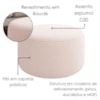 Puff Redondo Organico Imperial 45x60 cm Boucle Rose IMPO