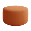 Puff Redondo Organico Imperial 45x60 cm Boucle Terracota IMPO