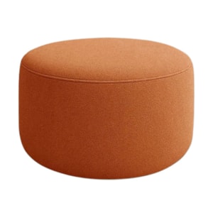 Puff Redondo Organico Imperial 45x60 cm Boucle Terracota IMPO