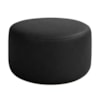 Puff Redondo Organico Imperial 45x60 cm Corino Preto IMPO