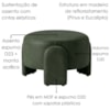 Puff Redondo Organico Lume 44x65 cm Corano TCA 217 MOLL