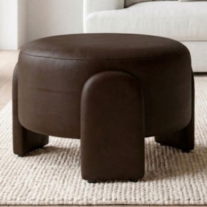Puff Redondo Organico Lume 44x65 cm Courino TCS 721 MOLL