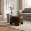 Puff Redondo Organico Lume 44x65 cm Courino TCS 721 MOLL