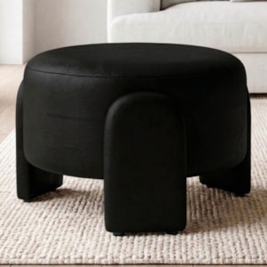 Puff Redondo Organico Lume 44x65 cm Courino TCS 724 MOLL