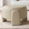 Puff Redondo Organico Lume 44x65 cm Courino TCS 725 MOLL