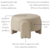 Puff Redondo Organico Lume 44x65 cm Courino TCS 725 MOLL