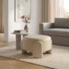 Puff Redondo Organico Lume 44x65 cm Courino TCS 725 MOLL