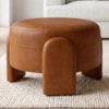 Puff Redondo Organico Lume 44x65 cm Courino TCS 727 MOLL