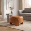 Puff Redondo Organico Lume 44x65 cm Courino TCS 727 MOLL
