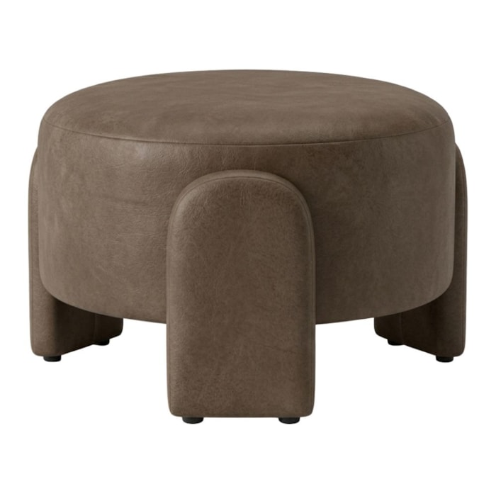 Puff Redondo Organico Lume 44x65 cm Courino TCS 729 MOLL