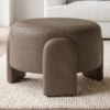 Puff Redondo Organico Lume 44x65 cm Courino TCS 729 MOLL