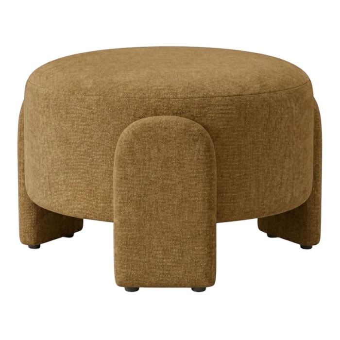 Puff Redondo Organico Lume 44x65 cm Linho Color Trend TCA 219 MOLL