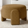 Puff Redondo Organico Lume 44x65 cm Linho Color Trend TCA 219 MOLL