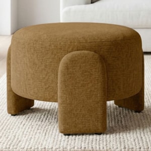 Puff Redondo Organico Lume 44x65 cm Linho Color Trend TCA 219 MOLL
