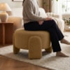 Puff Redondo Organico Lume 44x65 cm Linho Color Trend TCA 219 MOLL