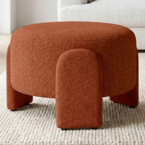 Puff Redondo Organico Lume 44x65 cm Linho Color Trend TCA 303 MOLL