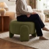 Puff Redondo Organico Lume 44x65 cm Linho Color Trend TCA 307 MOLL