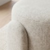 Puff Redondo Organico Lume 44x65 cm Linho TCS 701 MOLL