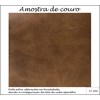 Puff Retangular Senepol 0400 Couro Legitimo Leather Caramelo Toro Bianco