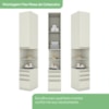 Quarto Casal Modulado 10 Portas 367x162 cm Seletto Areia Henn