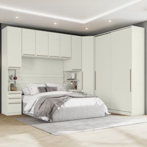 Quarto Casal Modulado 5 Pecas Seletto Areia Henn