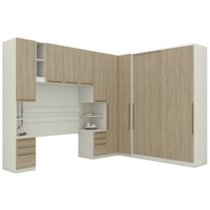 Quarto Casal Modulado 6 Pecas Seletto Areia Jequitiba Henn Quarto Casal Modulado 6 Pecas Seletto Areia Jequitiba Henn