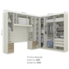 Quarto Casal Modulado 6 Pecas Seletto Areia Jequitiba Henn