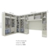Quarto Casal Modulado Completo 6 Pecas Seletto Areia Henn
