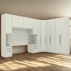 Quarto Casal Modulado Completo 7 Pecas Seletto Areia Henn