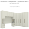 Quarto Casal Modulado Completo 7 Pecas Seletto Areia Henn