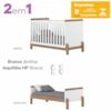 Quarto Infantil 3 Pecas Berco Mini Cama Ternura Branco Jequitiba HP Henn