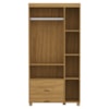 Quarto Solteiro Clara Cama Comoda E Guarda Roupa MDF Nature Decmade
