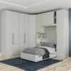 Quarto Solteiro Modulado 9 Portas Seletto Areia Henn