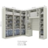 Quarto Solteiro Modulado 9 Portas Seletto Areia Henn