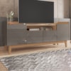 Rack 4 Portas Para TV 60 Polegadas 011071 Cinza Perola Noce DCASA