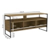 Rack Bancada 3 Portas Industrial Crome LI015 Freijo Preto Kappesberg