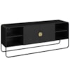 Rack Bancada Organica TV 55 Pol 150 cm 28070 Nero Preto Artesano