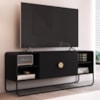 Rack Bancada Organica TV 55 Pol 150 cm 28070 Nero Preto Artesano
