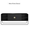 Rack Bancada Organica TV 55 Pol 150 cm 28070 Nero Preto Artesano