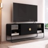 Rack Bancada Organica TV 55 Pol 150 cm 28070 Nero Preto Artesano