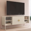 Rack Bancada Organica TV 55 Pol 150 cm 28070 Off White Artesano