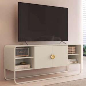 Rack Bancada Organica TV 55 Pol 150 cm 28070 Off White Artesano