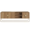 Rack Bancada Organica TV 65 Pol 180 cm 28076 Hanover Dourado Artesano
